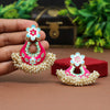 Rani Color Hand Painted Meenakari Earrings (MKE1588RNI)