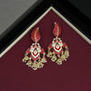 Red Color Meenakari Earrings (MKE1594RED)