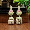 Pista Green Color Meenakari Earrings (MKE1597PGRN)