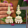 Pista Green Color Meenakari Earrings (MKE1598PGRN)