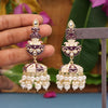 Purple Color Meenakari Earrings (MKE1598PRP)