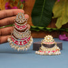 Rani Color Meenakari Earrings (MKE1599RNI)