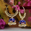 Blue Color Meenakari Earrings (MKE1601BLU)
