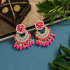 Rani Color Kundan Meenakari Earrings (MKE1609RNI)