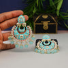 Firozi Color Kundan Meenakari Earrings (MKE1612FRZ)
