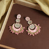 Pink Color Meenakari Earrings (MKE1613PNK)