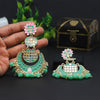 Rama Green Color Meenakari Earrings (MKE1613RGRN)