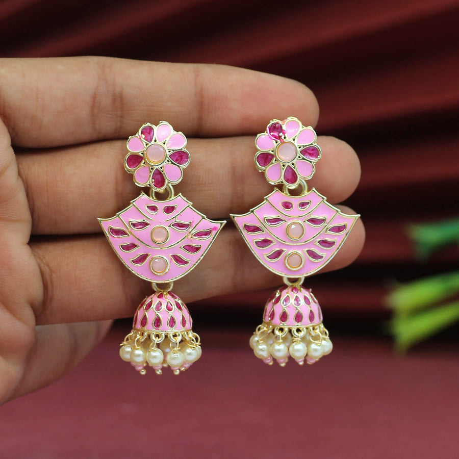 Meenakari Earrings - Maroon at Rs 429/piece | Meena Jewellery, Meena  Jewelry, Meenakari Jewellery, मीनाकारी ज्वेलरी, मीनाकारी आभूषण - Parshva  Jewels, Mumbai | ID: 2852545413391