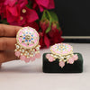 Pink Color Meenakari Earrings (MKE1671PNK)