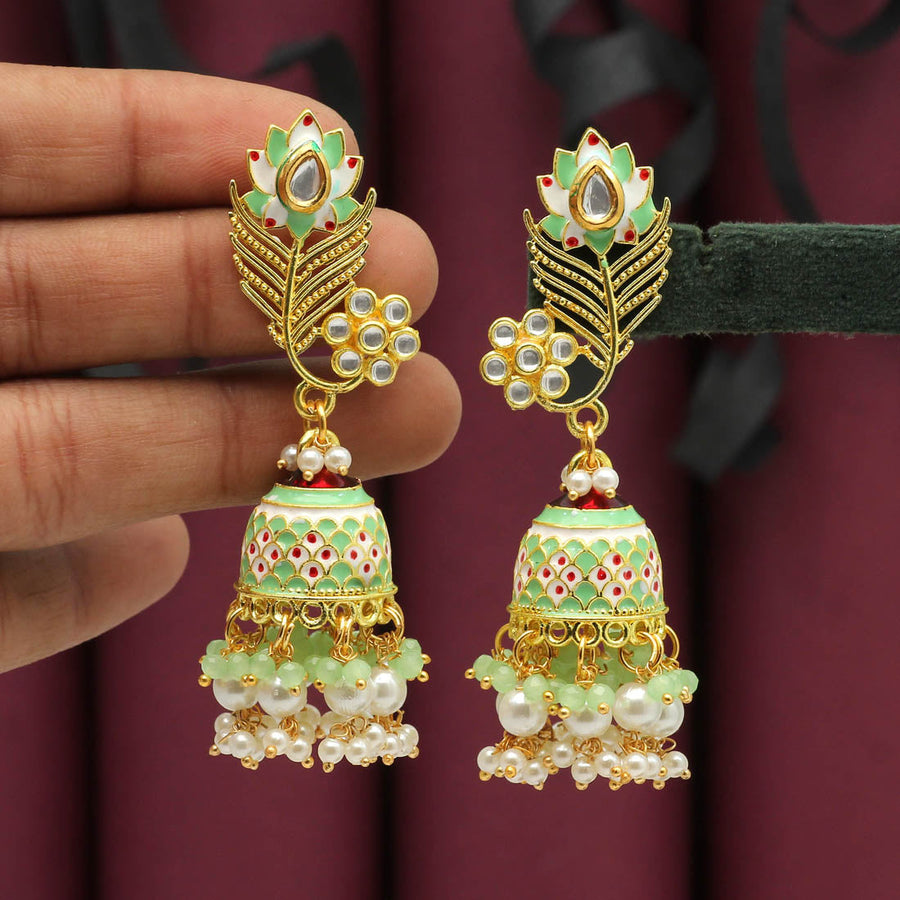 Pista green earrings Clearance