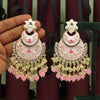 Light Pink Color Meenakari Earrings (MKE1694LPNK)