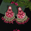 Rani Color Meenakari Earrings (MKE1694RNI)