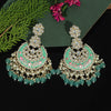 Rama Green Color Meenakari Earrings (MKE1695RGRN)