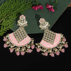 Pink Color Meenakari Earrings (MKE1697PNK)