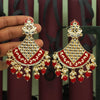 Red Color Meenakari Earrings (MKE1697RED)