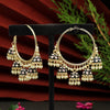 Black Color Meenakari Earrings (MKE1704BLK)