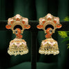 Peach Color Meenakari Earrings (MKE1708PCH)