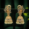 Gold Color Meenakari Earrings (MKE1709GLD)