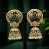 Black Color Meenakari Earrings (MKE1713BLK)