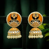 Yellow Color Meenakari Earrings (MKE1714YLW)