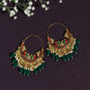 Maroon & Green Color Meenakari Earrings (MKE1716MG)