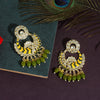 Mehandi Green Color Meenakari Earrings (MKE1718MGRN)