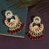 Maroon Color Meenakari Earrings (MKE1718MRN)