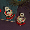 Red Color Meenakari Earrings (MKE1718RED)