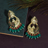 Green Color Meenakari Earrings (MKE1719GRN)