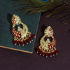 Maroon Color Meenakari Earrings (MKE1719MRN)