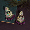 Purple Color Meenakari Earrings (MKE1719PRP)