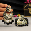 Black Color Meenakari Earrings (MKE1720BLK)