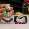 Purple Color Meenakari Earrings (MKE1720PRP)