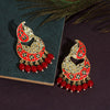 Red Color Meenakari Earrings (MKE1720RED)