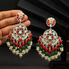 Red Color Meenakari Earrings (MKE1722RED)