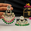 Green Color Meenakari Earrings (MKE1723GRN)