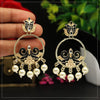 Black Color Meenakari Earrings (MKE1724BLK)