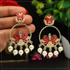 Red Color Meenakari Earrings (MKE1724RED)