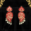 Red Color Meenakari Earrings (MKE1725RED)