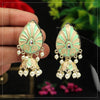 Parrot Green Color Meenakari Earrings (MKE1726PGRN)