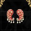 Red Color Meenakari Earrings (MKE1727RED)