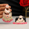 Pink Color Meenakari Earrings (MKE1728PNK)