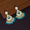 Firozi Color Meenakari Earrings (MKE1731FRZ)