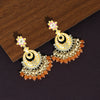 Peach Color Meenakari Earrings (MKE1731PCH)