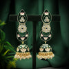 Green Color Meenakari Earrings (MKE1732GRN)