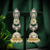 Gray Color Meenakari Earrings (MKE1732GRY)