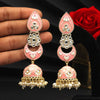 Pink Color Meenakari Earrings (MKE1732PNK)