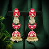 Rani Color Meenakari Earrings (MKE1732RNI)