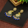 Blue Color Meenakari Earrings (MKE1760BLU)