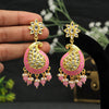 Pink Color Meenakari Earrings (MKE1760PNK)